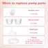 BOXOB 2pcs Z1/Z2 Silicone Rubber Diaphragms Replacement Parts, BPA-Free Breast Pump Bowl Breastfeeding Accessory