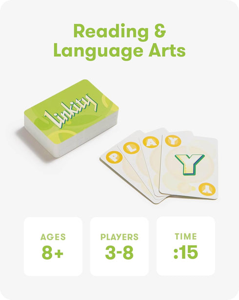 8 3-8 SimplyFun Linkity - Engaging Vocabulary and Word Association Educational Game for Ages & Up, Perfect Word Game