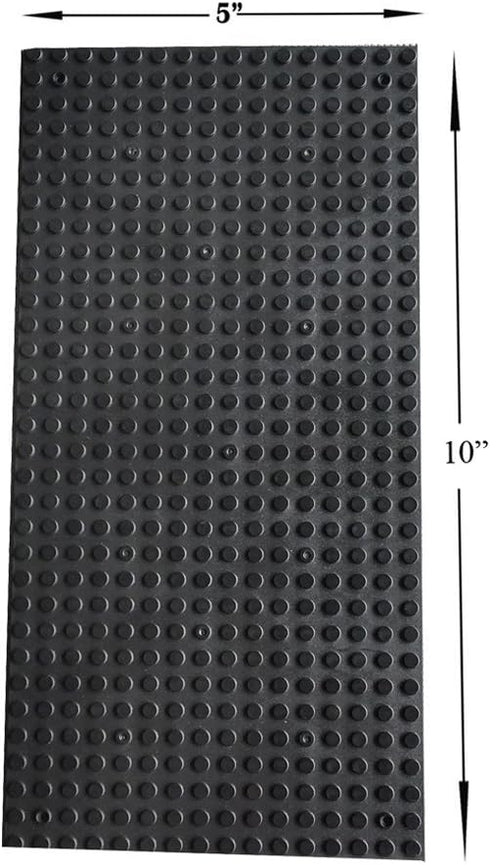 Taken All Building Bricks Block Base Plates - Black 6 Pack of 5 x 10" Baseplates