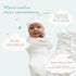 Caden Lane Baby Swaddle & Receiving Blanket, Soft, Breathable & Temperature-Regulating Bamboo Viscose Fabric