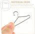 NUOBESTY Doll Dress Rack, Miniature Clothing Display Rack for Doll House Decoration Accessories - Silver