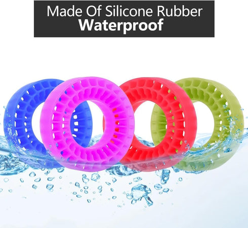 1.0 Silicone Tire Inserts for RC TRX4M SCX24 FCX24 Ax24 1/18 1/24 Crawler Wheels Foam Fill Kit, OD 58-63mm (Pink)
