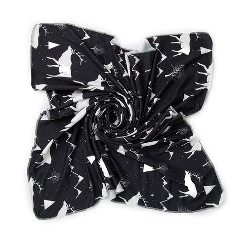 Galabloomer Newborn Swaddle Blanket with Beanie Set, Baby Boy Receiving Blanket Gray Arrow