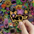 150 Pcs Cool Neon Sign Vinyl Stickers Pack for Kids Teens, Waterproof for Water Bottles, Laptops, and More