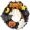 Melody Jane Dolls Houses Melody Jane Dollhouse Halloween Wreath Spooky Front Door Accessory Miniature 1:12 Scale