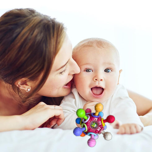 0-6 6-12 0 3 6 9 12 18 1 2 Baby Montessori Sensory Toys for Months, Baby Teether Teething Toys for Babies Months