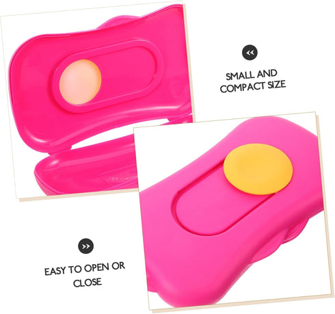 LIFKOME 8.85X4.72X1.18In Portable Baby Wipes Case Travel Wipe Dispenser Compact Lightweight Wet Tissue Holder