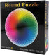 Moruska 1000 Piece Puzzles for Adults Teen - Gradient Color Rainbow Large Round Jigsaw