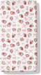 Cstdyfrv Strawberry Pink Bows Floral Baby Crib Sheets Sweet Watercolor Strawberry Daisy Flowers