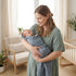 47 47 2-Pack Baby Swaddle Organic Cotton Muslin Baby Swaddles for Newborns x (Fog/Tradewinds)