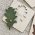 Kisangel Toddler Toys, 4pcs Wooden Leaf Shape Puzzle, Educational Learning STEM Toys for Birthday