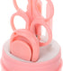 Trimmer Set Nail Clippers and Electric Nail for Newborns and Infants with Pink Cute Case Grooming Kit with Safe
