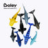 8-Pack: 7-10" Playset Boley Great Sea Creatures Soft Plastic Ocean Animal Figurines - Realistic Shark, Whale, Dolphin