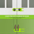 Jetec 10 Pieces Cabinet Locks for Babies, U-Shaped Childproof Latch for Knob Handle on Kitchen Door (Green)
