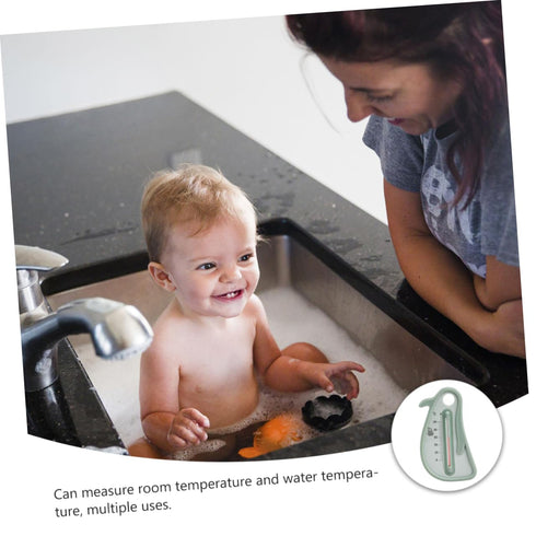 HAKIDZEL Bath Thermometer Penguin Shaped Water Temperature Measurement Tool Random Color