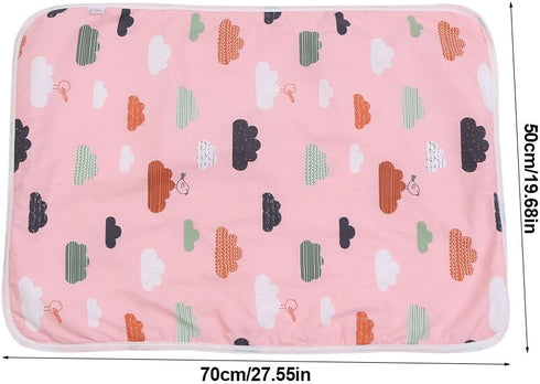Ultra-Soft Large Washable Baby Changing Pad Mats Baby Cotton Urine Mat Diaper Nappy Bedding Changing Cover Pad Disposable Sanitary Baby Infant Toddler Diaper Liners Covers(#D Cloud)