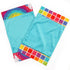 One Grace Place Terrific Tie Dye Burp Cloth, Aqua Blue, Royal Blue, Purple, Yellow, Green,