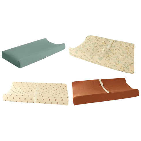 ZHENZQ Comfortable & Stretchy Infant Changing Table Pad Cover Gentle Nursery Changing Pad Cover Waterproof Designings