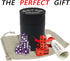 Graduation Gift Dice Stacking Cup Set with 4 Pcs 19mm and 5 Pcs 18mm Standard Dice and Storage Bag