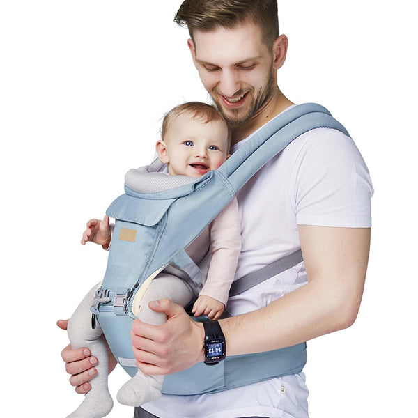 FRUITEAM 6-in-1 Baby Carrier with Waist Stool/Hip Seat for Breastfeeding, One Size