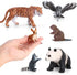 Volnau Safari Animal Figurines Toys, 9PCS Eurasia Figures for Toddlers, Kids Christmas Decoration Gift