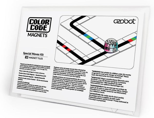 Color Code Magnets Special Moves Kit - Interactive Coding Learning Tool for Kids Ages 3+, 18 Tiles