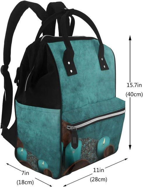 HEBSDFG Backpack Sports Ski Prints Changing Bag Baby Diaper Bags for Mom Dad, Waterproof Nappy Rucksack Multifunctional