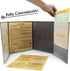 Stratagem The Master's Tome 4-Panel Customizable GM Screen with Free Inserts - Black