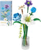 Flower Bouquet Building Blocks Set, Mini Bricks Plant Botanical Collection, DIY Artificial Flowers Home Decoration