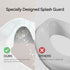 R&T Potty Training Seat for Boys and Girls, Fits Elongated Toilets, Anti-Slip Rubber and Splash Guard, Easy for Toddler