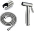 OJJBAVKFQ HandheldSprayer Quality Stainless Steel Supercharge Cloth Diaper Sprayer Set BrushedSprayer with Stainless
