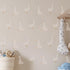 4 QUCHENG Boho Watercolor Nursery Wall Stickers Kid Room Wall Decals Removable DIY Decor PVC Sheets