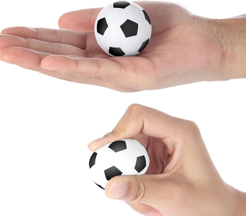 15 Pack Mini Soccer Stress Balls - 1.57" Small Foam Sports Balls for Party Favors and Stress Relief