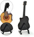 Miniature Guitar with Stand and Case - Mini 6 Strings Acoustic Cutaway Guitar Model for Home Decoration (Wood)