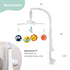 12 The Peanutshell Crib Mobile for Boys or Girls - White and Dark Blue Musical Baby Crib Mobile with Lullabies, Planets