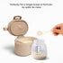 Lulyboo Baby Formula Milk Powder Container - Travel-Friendly, Airtight Storage with Scoop & Spork, Compact BPA-Free
