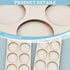 FINGERINSPIRE 5 Pcs 25mm/1inch Ring War Unit Tray 10-Hole Skirmish Movement Trays for Warhammer Figures