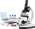 AmScope 120X-1200X Beginner Microscope STEM Kit, 52-pcs with Metal Body, LED Light, and Carrying Box