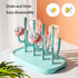 YilulvDeng Pink Baby Bottle Drying Rack, Portable Bottle Holder for Baby Accessories