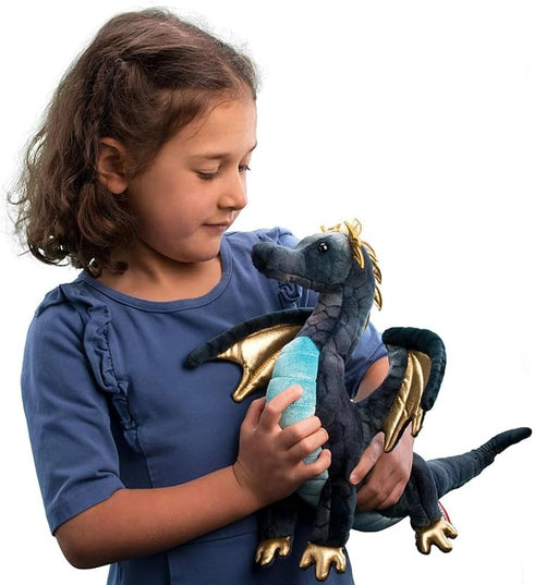 Douglas Aragon Navy Dragon - Soft Plush Stuffed Animal Toy