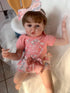 22 inch 3 Set 22-24 inch Reborn Baby Doll Clothes Accessories Outfit Newborn Girl Orange Pcs for Reborn Doll