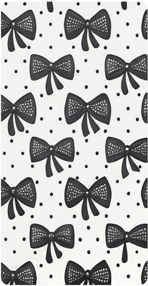 CZXW Black Bows Crib Sheets Fitted 52" x 28" Natural Cotton Soft &
