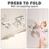 FENRNISI 6 3 Toddler Bath Stand-Wall-Mounted Children's Bath Rack, Foldable & Adjustable Infant Bath for Babies Months