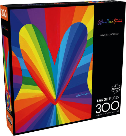 Buffalo Games - Lisa Marie Studios - Loving Kindness - 300 Piece Jigsaw Puzzle for Adults, Perfect for Game Nights
