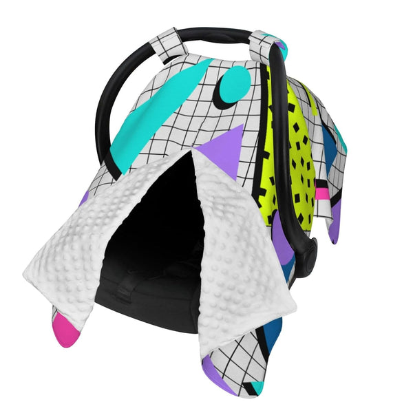 Hcpwzrf Fashion 80s Pattern Baby Car Seat Cover & Nursing Cover - Breathable