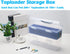 Toploader Storage Box, Large Trading Card Storage Box for 200 Toploaders, Plastic Case for 750 Cards