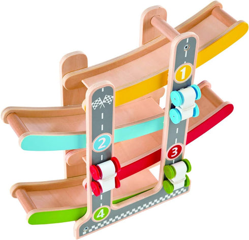 Hape Fast Flip Kid's Wooden Racetrack Toy