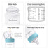 Yooforea Silicone Coated Glass Baby Bottle, 0M+ Slow Flow Nipple, Wide Neck, Medical-Grade Silicone Coating, 2 Pack, 3