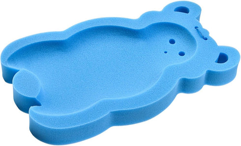 Soft and Thick Blue Baby Bath Sponge Mat for Safe Infant Bathing