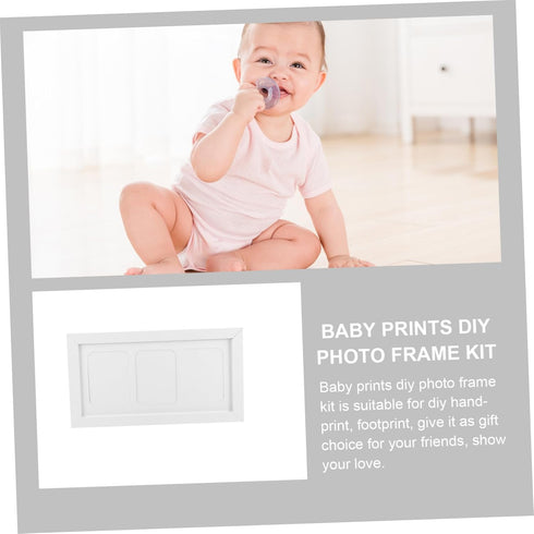 Newborn Handprint and Footprint Keepsake Kit with Photo Frame